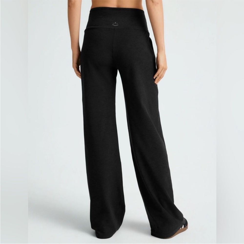 Beyond Yoga Laid Back Wide Leg Pants Spacedye Black/Darkest Night